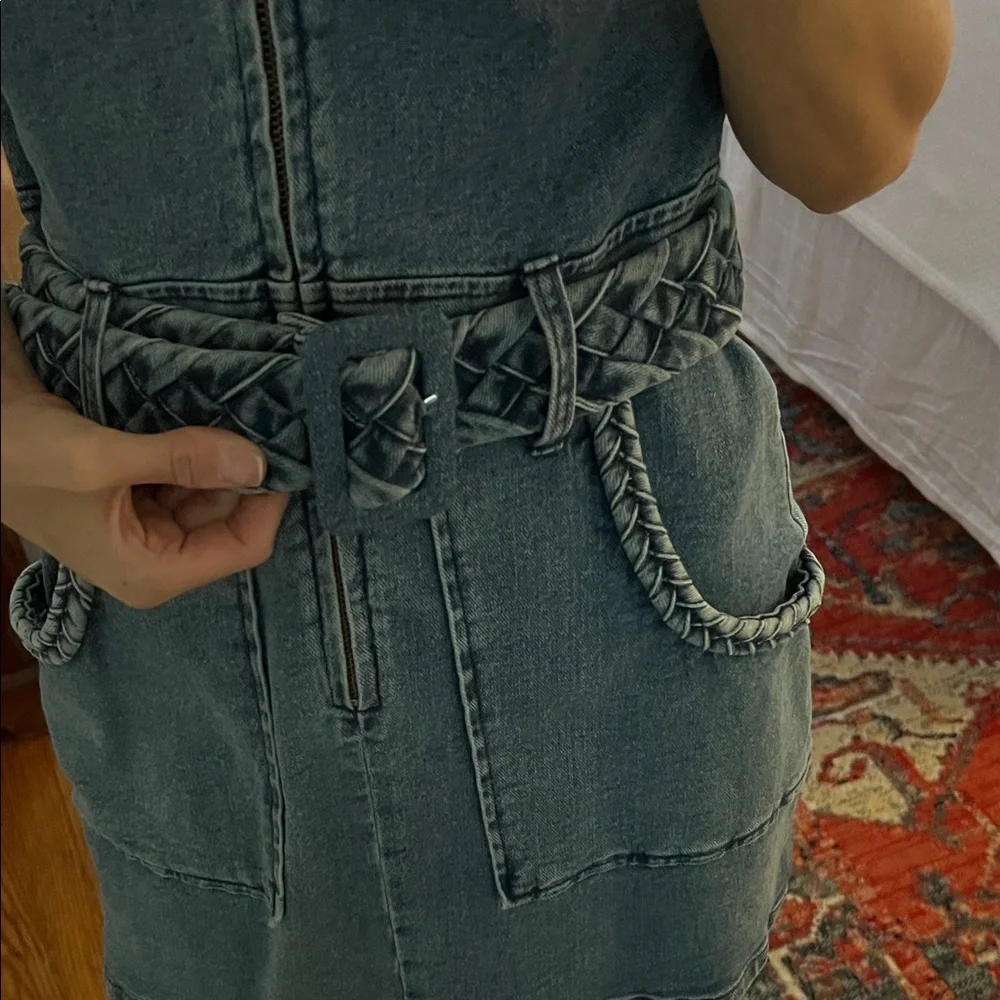 Show Me Your MuMu Blue Denim Mini Dress - Picture 2 of 7